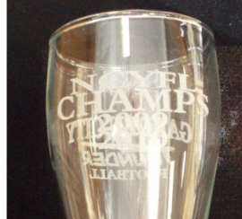 Laser-engraved-pillsner-glass-champs